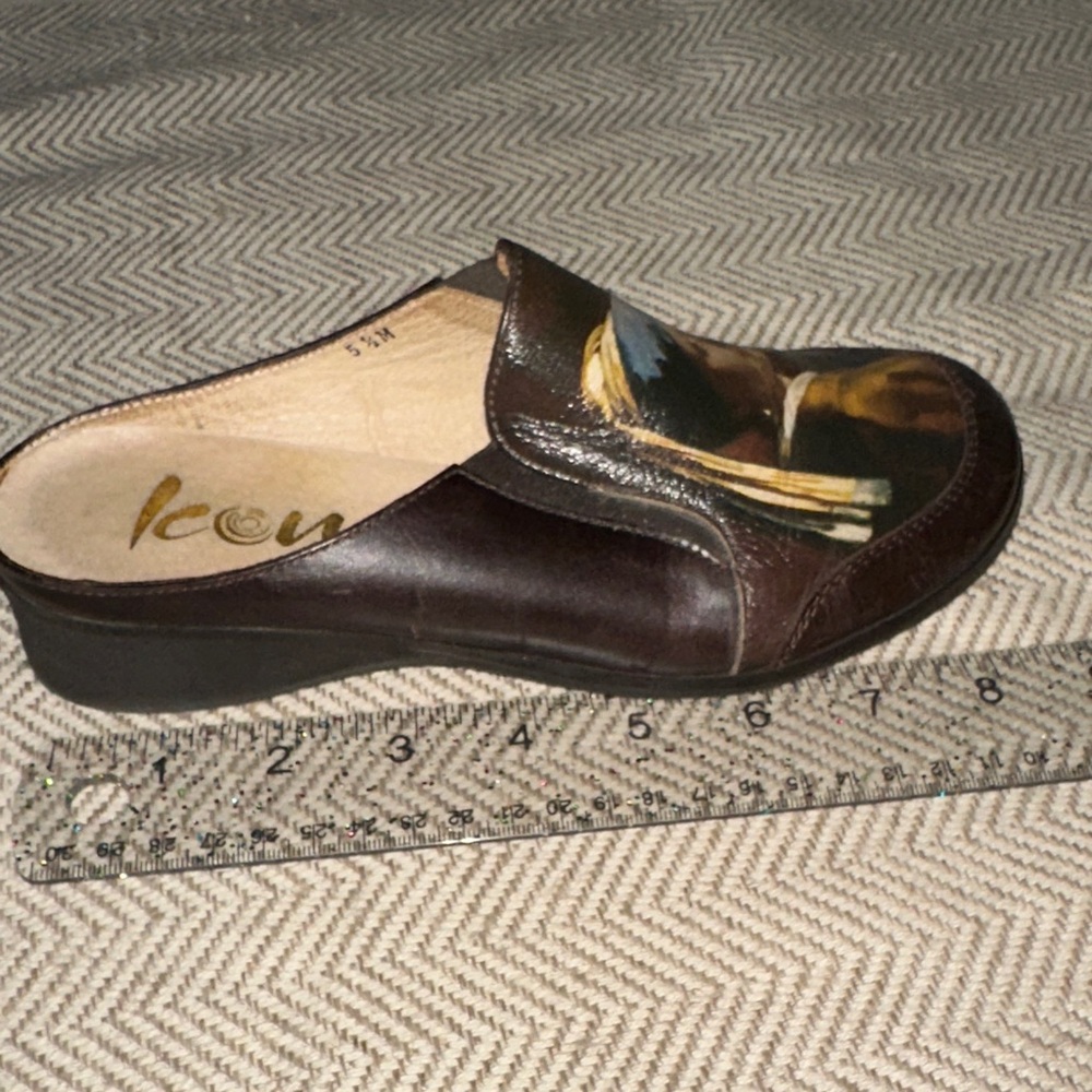 ICON “Girl With A Pearl Earring” by Vermeer. Leather shoes made in Italy. - Picture 5 of 11